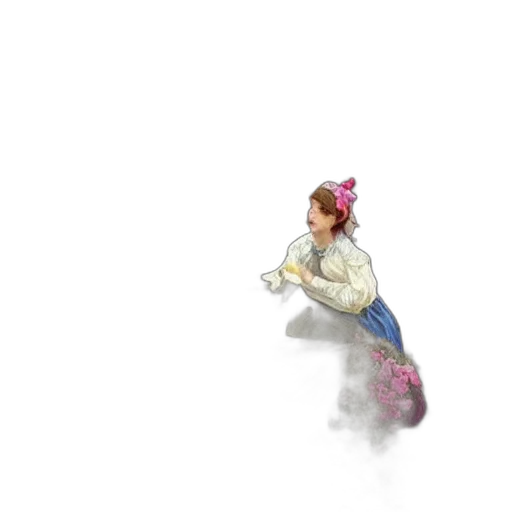 staff, dress, animal, weapon transparent PNG cut-out