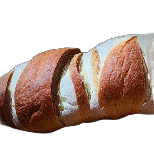 food, shoes, weapon, animal, photorealistic, 3d render, loaf, bread transparent PNG cut-out