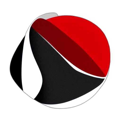 staff, hat, umbrella, 3d render, red, monochrome, dark, abstract transparent PNG cut-out