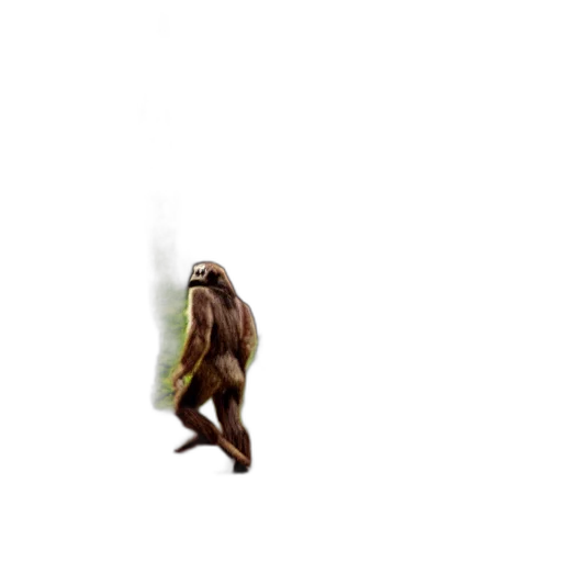 creature, animal, staff, hair, concept art, 3d render, photorealistic, pixel art transparent PNG cut-out