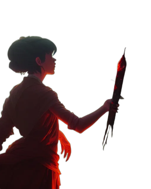 sword, weapon, staff, concept art, anime, comic book art, fantasy art, fire transparent PNG cut-out