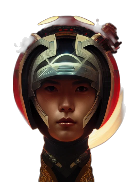 face, robot, mask, hat transparent PNG cut-out