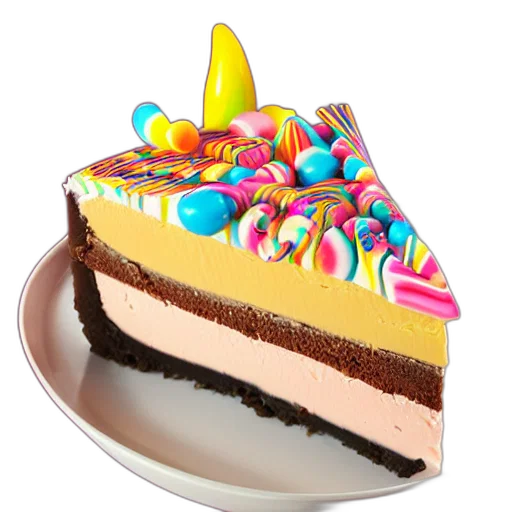food, hat, crown, staff, 3d render, photorealistic, pastel, colorful transparent PNG cut-out