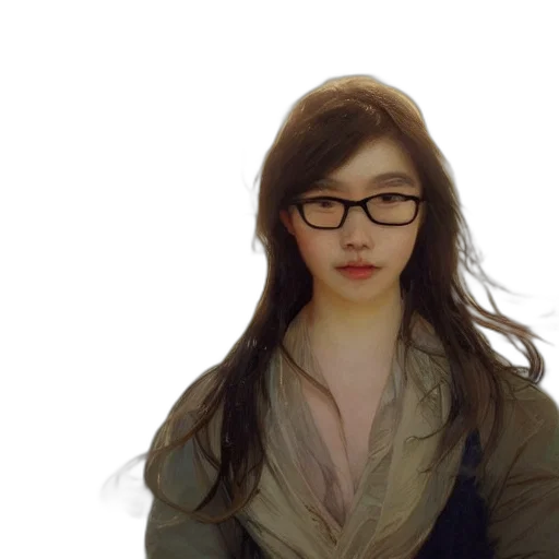 face, jacket, staff, hair, photorealistic, oil painting, 3d render, fantasy art transparent PNG cut-out