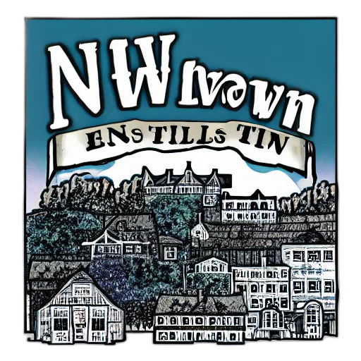 new, england, town, style transparent PNG cut-out