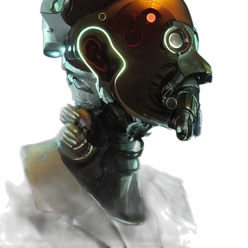 robot, mask, face, staff transparent PNG cut-out