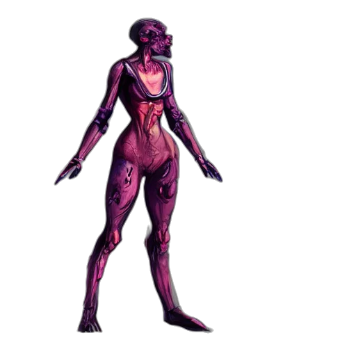 robot, creature, concept art, 3d render transparent PNG cut-out