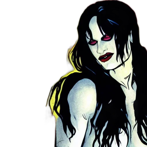 comic book art, concept art, death, sandman transparent PNG cut-out