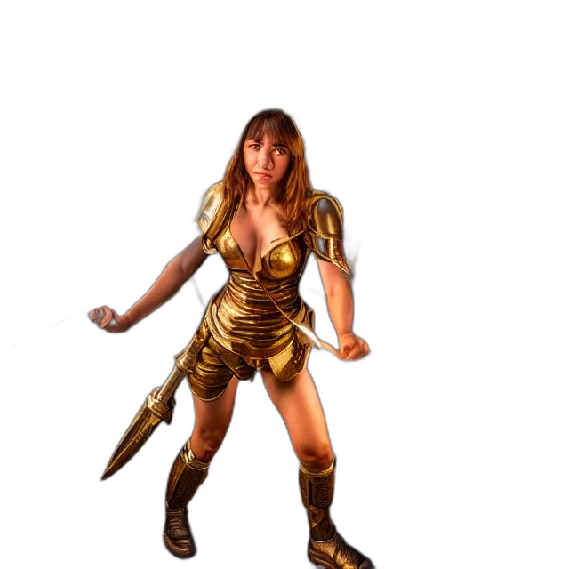staff, weapon, 3d render, concept art, fantasy art, pixel art, golden, photo transparent PNG cut-out