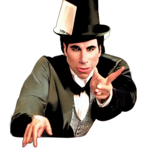 hat, staff, 3d render, cartoon transparent PNG cut-out
