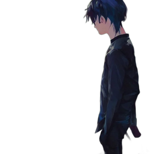 jacket, staff, creature, weapon transparent PNG cut-out