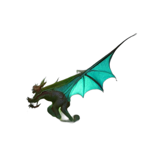 dragon, staff, animal, creature, 3d render, concept art, fantasy art, pixel art transparent PNG cut-out