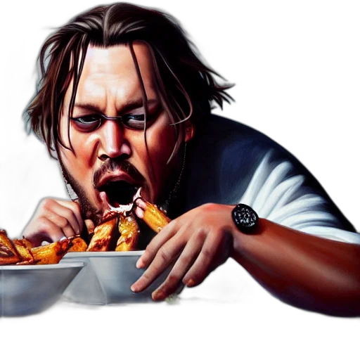 food, photorealistic, concept art, comic book art transparent PNG cut-out