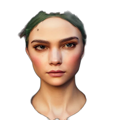 face, hat, mask, crown, photorealistic, concept art, fantasy art, 3d render transparent PNG cut-out