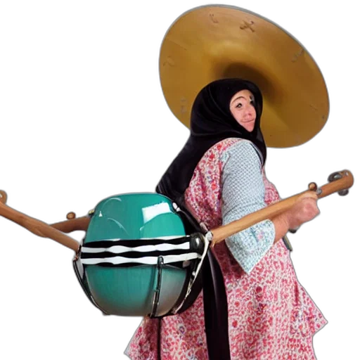 staff, weapon, hat, babushka transparent PNG cut-out
