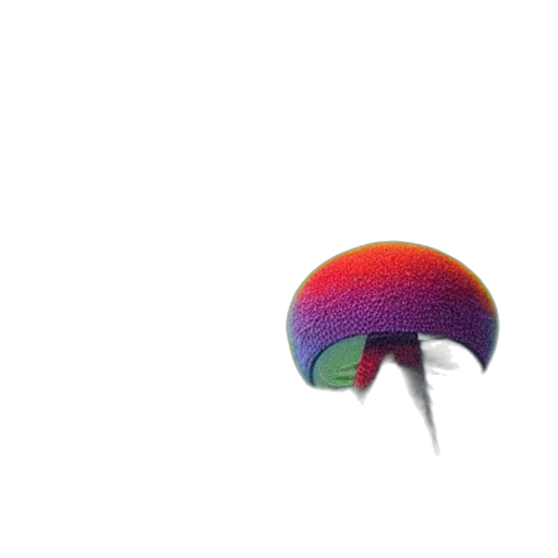 umbrella, hat, hair, crown, 3d render, vaporwave, concept art, pixel art transparent PNG cut-out