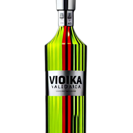 bottle, 3d render, photorealistic, neon transparent PNG cut-out