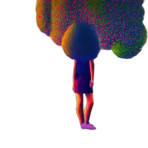 tree, hair, hat, mask transparent PNG cut-out