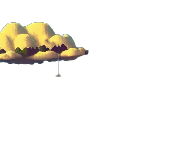 umbrella, hat, crown, staff, 3d render, concept art, pixel art, photorealistic transparent PNG cut-out