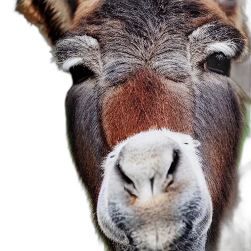 animal, face, staff, hat, photorealistic, donkey, smiling, many transparent PNG cut-out