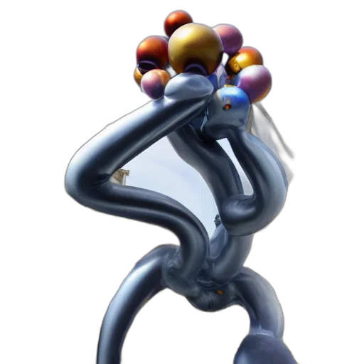 robot, jewelry, crown, staff transparent PNG cut-out