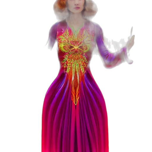 dress, crown, jewelry, 3d render, fantasy art, concept art, photorealistic, outer space transparent PNG cut-out