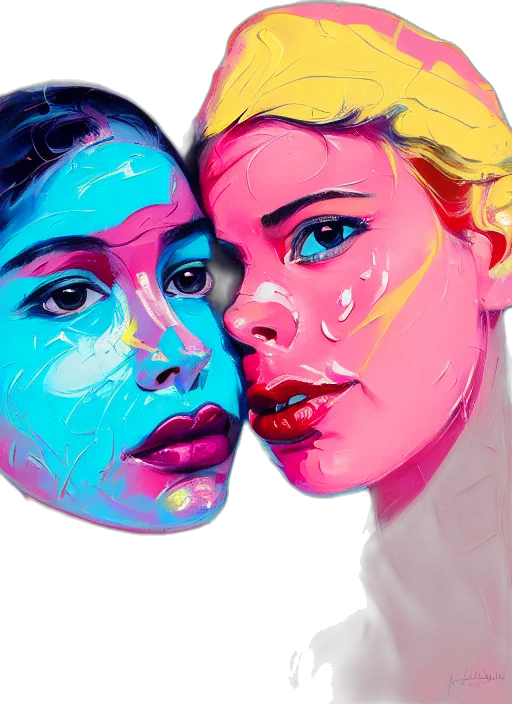 face, mask, photorealistic, concept art transparent PNG cut-out
