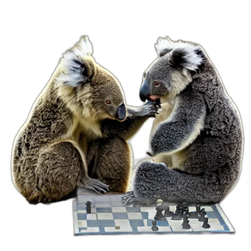 koala, bear, grizzly, playing transparent PNG cut-out