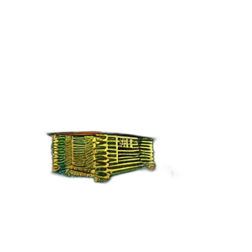 crown, jewelry, weapon, staff, 3d render, log, cabin, forest transparent PNG cut-out