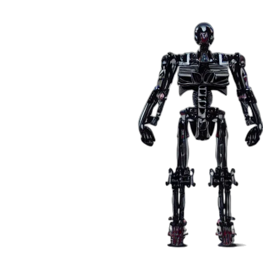 robot, 3d render, concept art, cyberpunk transparent PNG cut-out