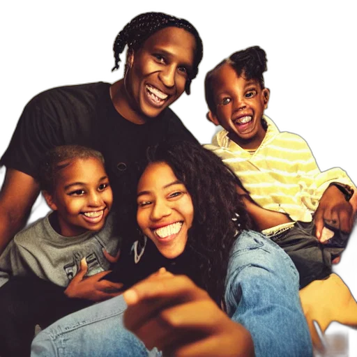 photo, asap, rocky, smiling transparent PNG cut-out