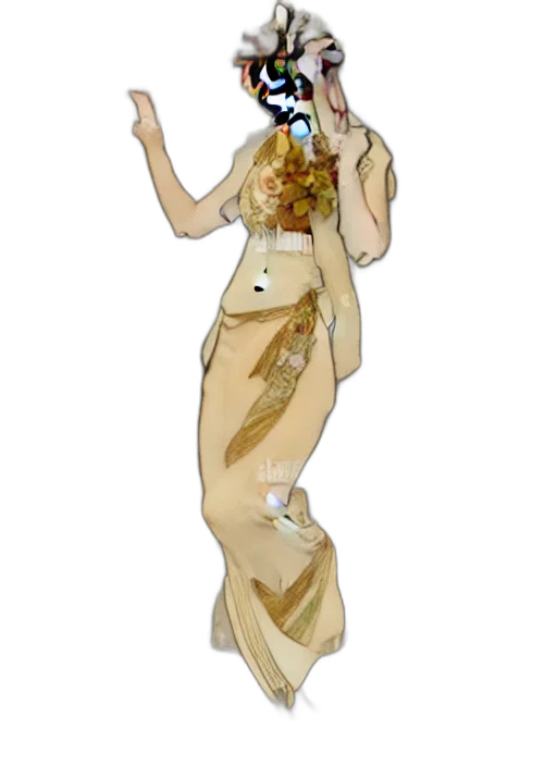 dress, staff, jewelry, umbrella, concept art, cartoon, 3d render, pixel art transparent PNG cut-out