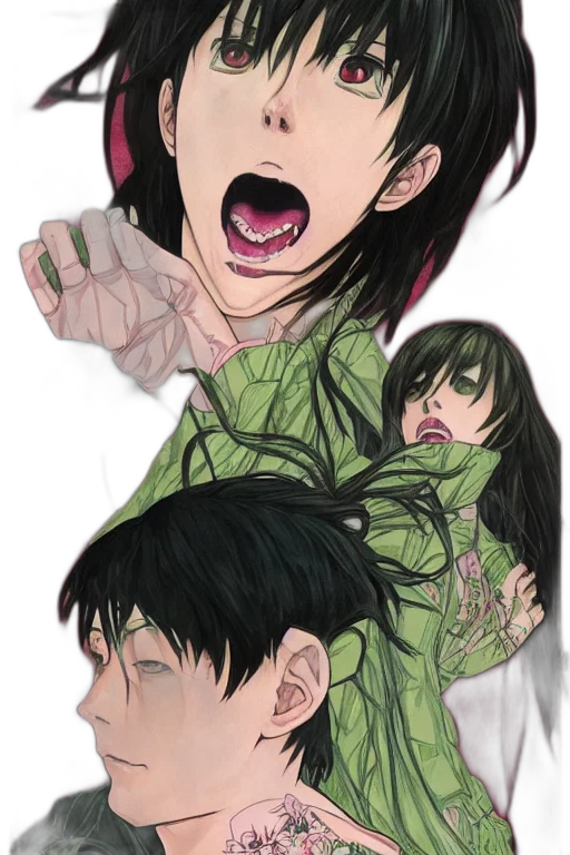 creature, jacket, anime, concept art transparent PNG cut-out