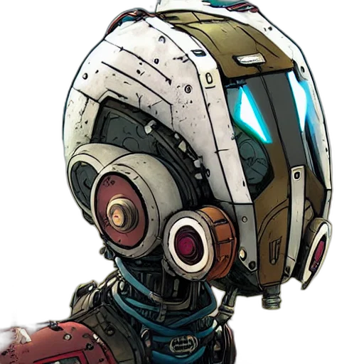 robot, mask, face, weapon transparent PNG cut-out