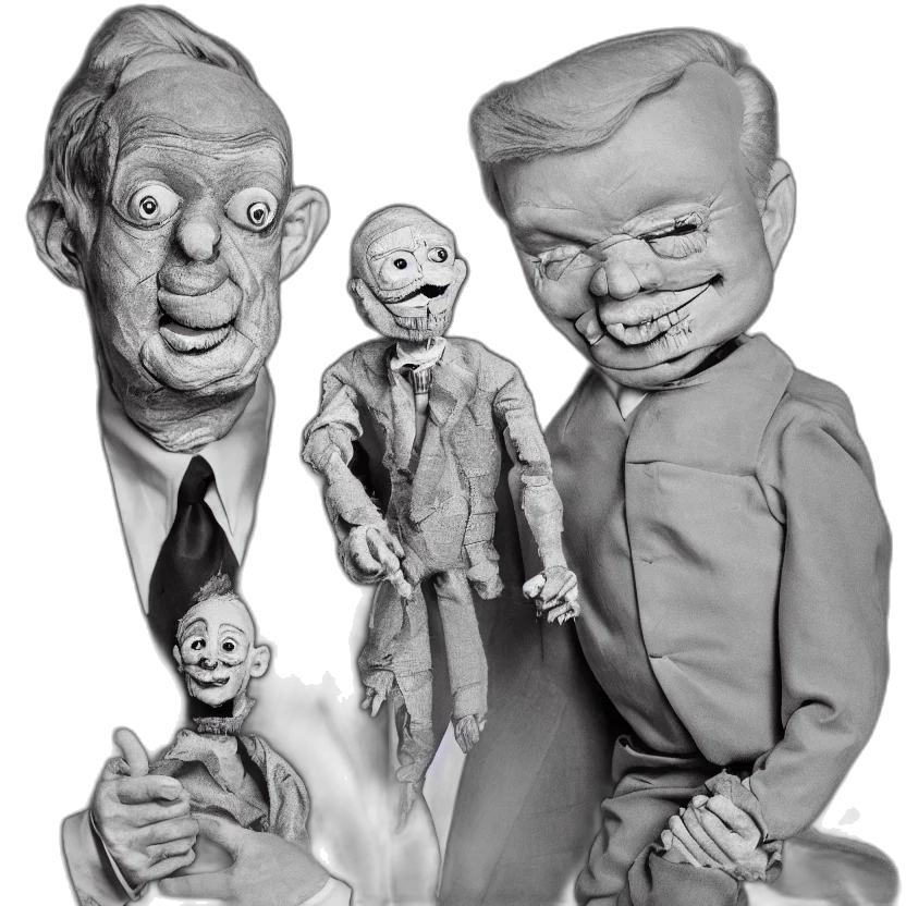 concept art, cartoon, 3d render, creepy transparent PNG cut-out