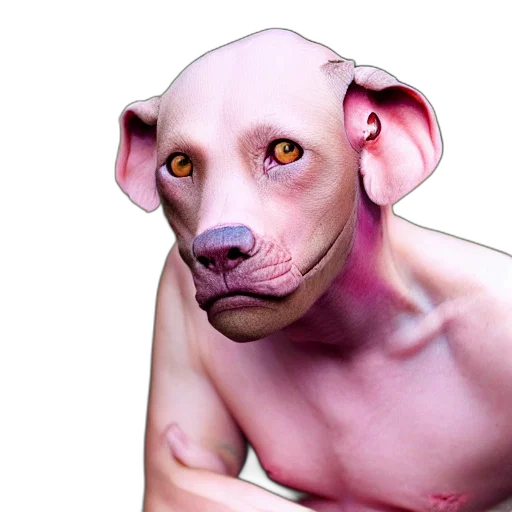 animal, creature, face, mask, 3d render, photorealistic, concept art, cartoon transparent PNG cut-out