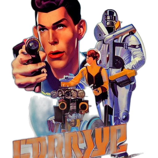 robot, jacket, concept art, comic book art transparent PNG cut-out