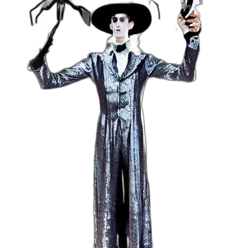 staff, robot, hat, jacket transparent PNG cut-out