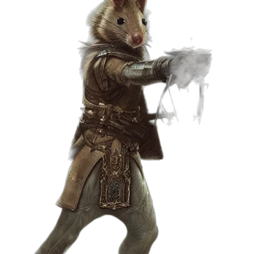 staff, animal, weapon, creature, concept art, fantasy art, photorealistic, 3d render transparent PNG cut-out