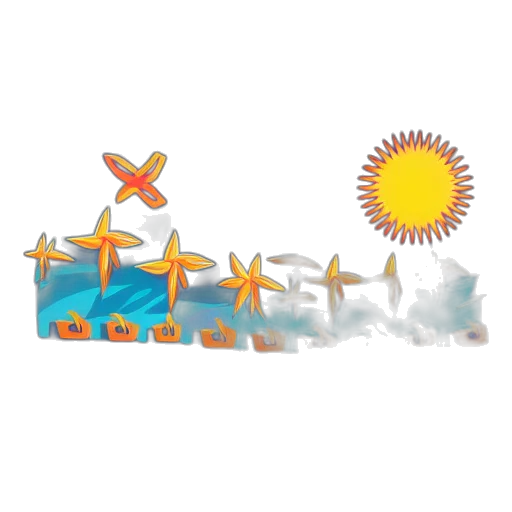 concept art, 3d render, fantasy art, pixel art, sunset, illustrator, vector, graphic transparent PNG cut-out