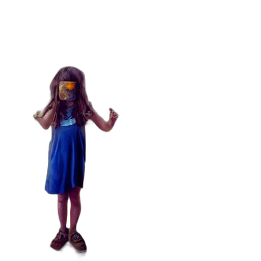 dress, mask, robot, hair transparent PNG cut-out