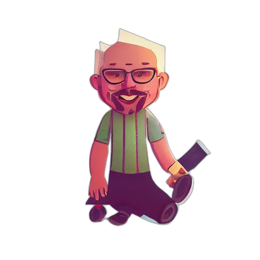staff, cartoon, pixel art, concept art transparent PNG cut-out