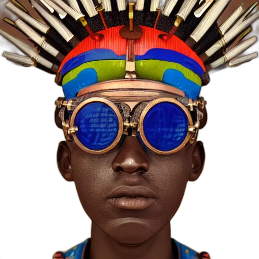 face, mask, crown, jewelry, photorealistic, concept art, 3d render, fantasy art transparent PNG cut-out