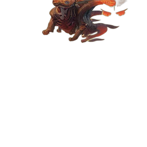 dragon, creature, staff, weapon transparent PNG cut-out