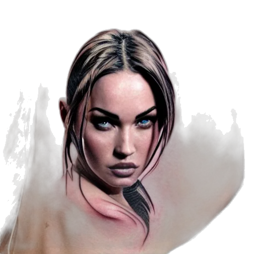face, staff, fantasy art, photorealistic transparent PNG cut-out
