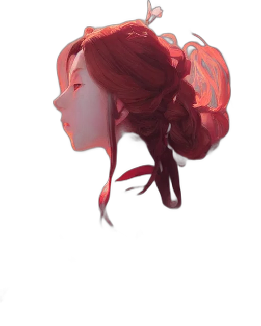 crown, face, hair, mask, concept art, watercolor, fantasy art, photorealistic transparent PNG cut-out
