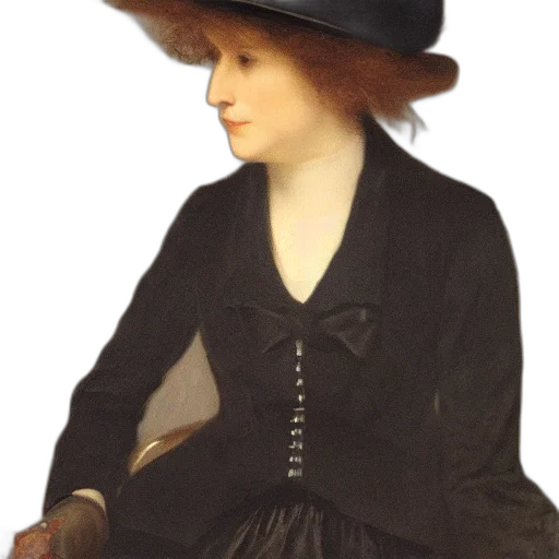 hat, dress, face, staff, oil painting, photorealistic, concept art, fantasy art transparent PNG cut-out