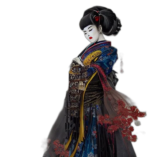 dress, mask, staff, concept art, fantasy art, photorealistic, comic book art, dark transparent PNG cut-out