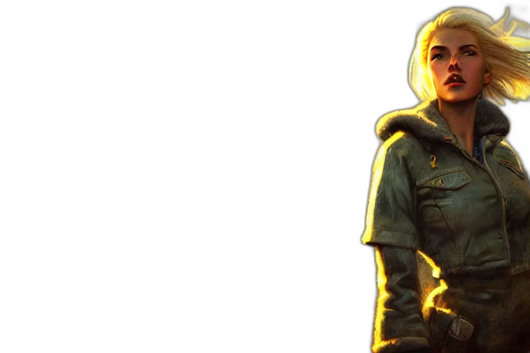 jacket, staff, concept art, comic book art transparent PNG cut-out