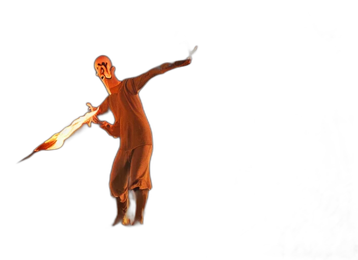 staff, creature, weapon, animal, concept art, 3d render, fire, outer space transparent PNG cut-out